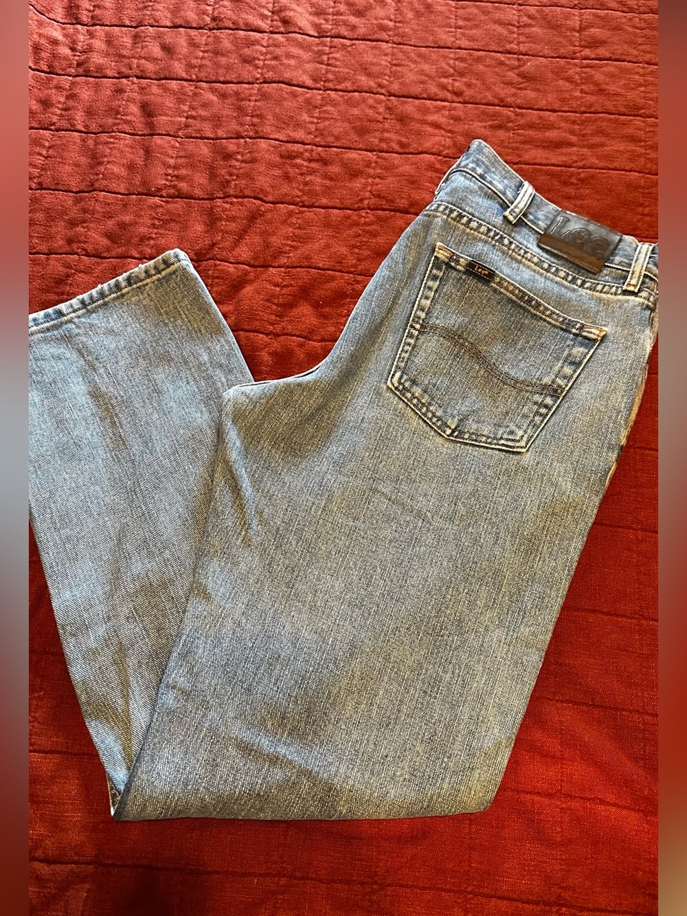 Lee Men's Light Blue Regular Fit Jeans